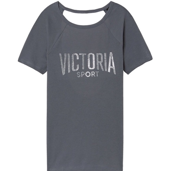 Open Back Workout Tee - Picture 2 of 3